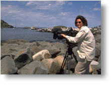Carol Amore shooting on Monhegan